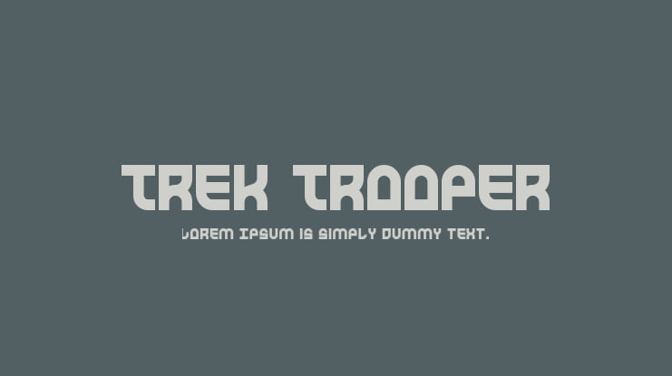 Trek Trooper Font Family