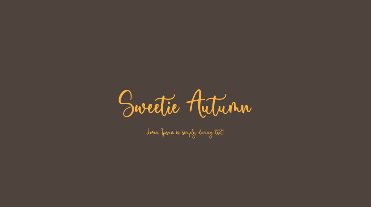 Sweetie Autumn Font