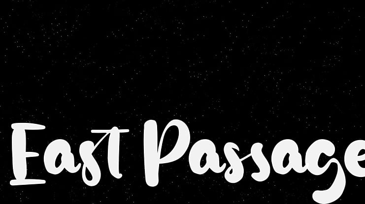 East Passage Font