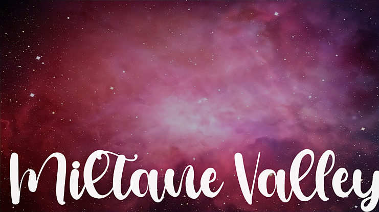 Miltane Valley Font
