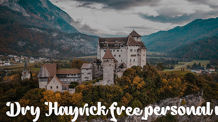 Dry Hayrick free personal use Font