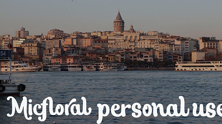 Micfloral personal use Font