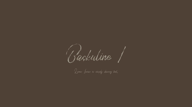 Baskuline 1 Font