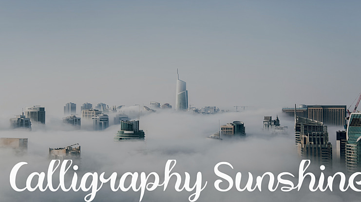 Calligraphy Sunshine Font