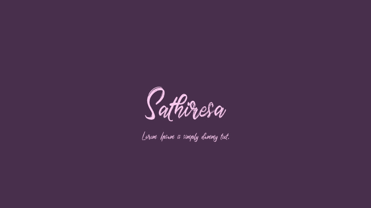 Sathiresa Font