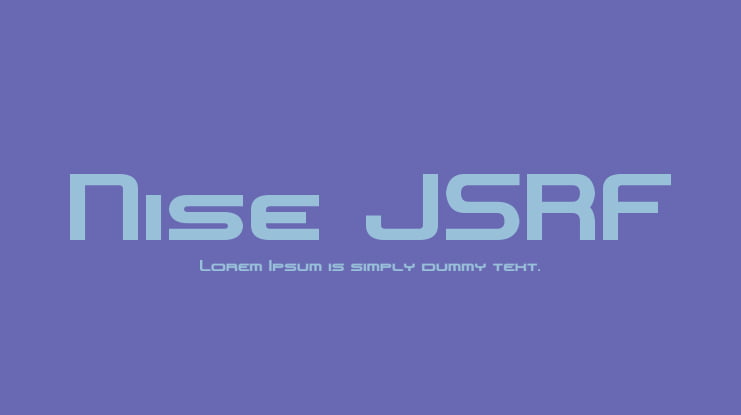 Nise JSRF Font