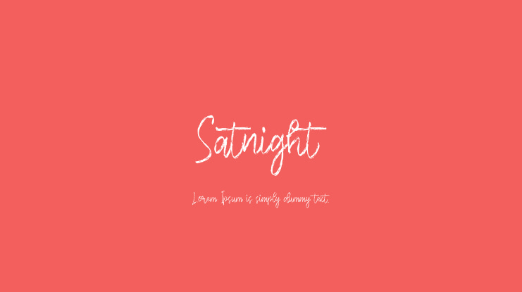 Satnight Font