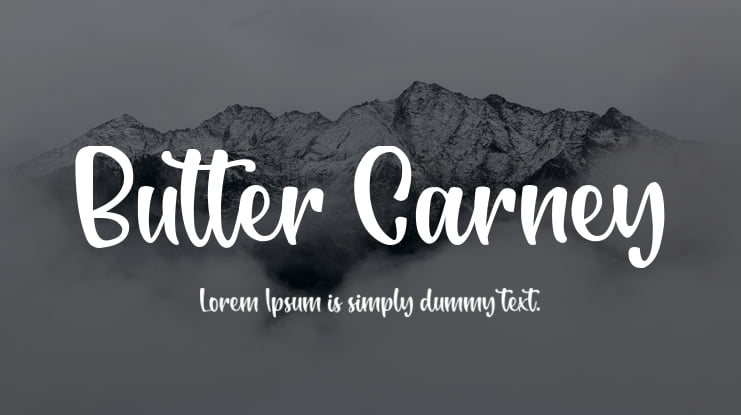 Butter Carney Font