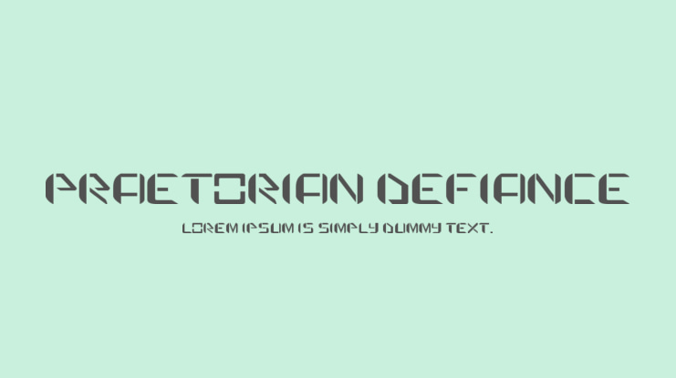 Praetorian Defiance Font