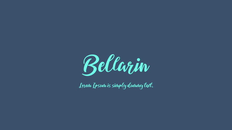 Bellarin Font