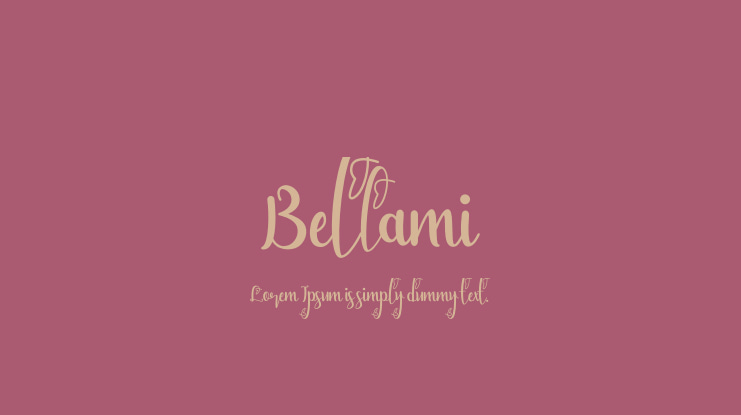 Bellami Font