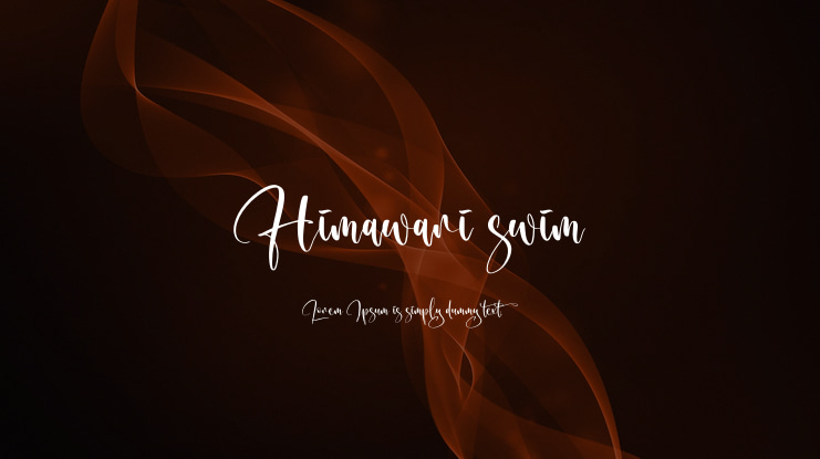 Himawari swim Font