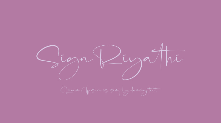 SignRiyathi Font