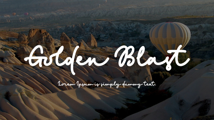 Golden Blast Font