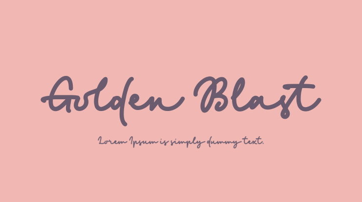 Golden Blast Font
