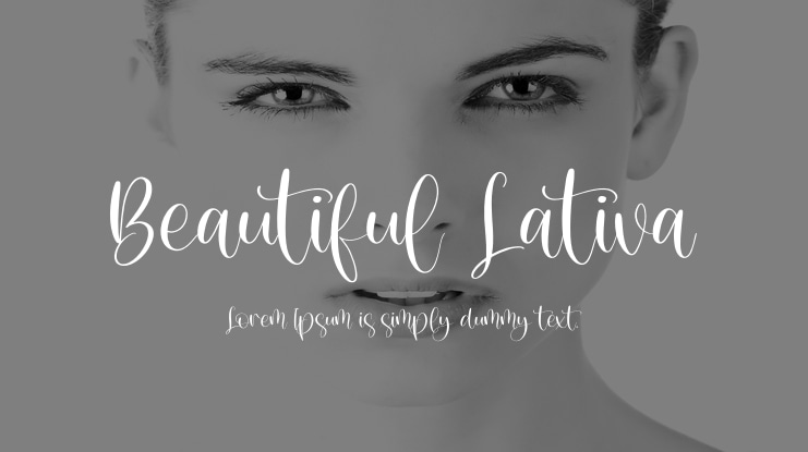 Beautiful Lativa Font