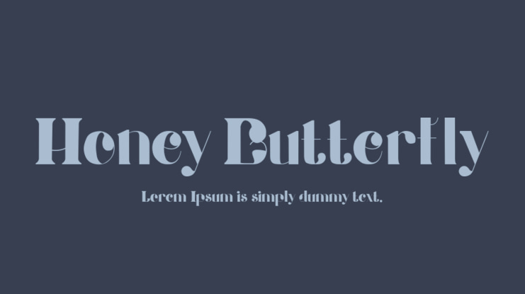 Honey Butterfly Font