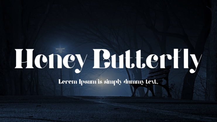 Honey Butterfly Font