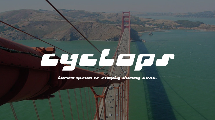 Cyclops Font