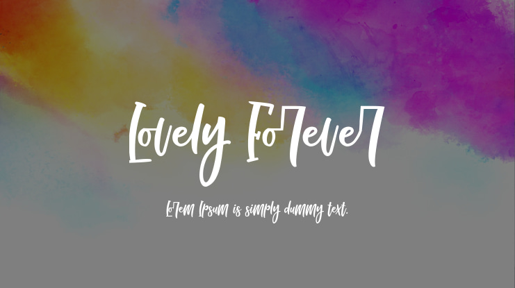 Lovely Forever Font