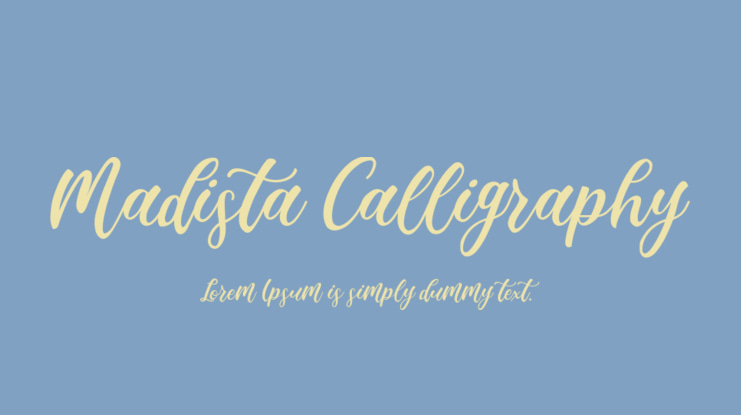 Madista Calligraphy Font
