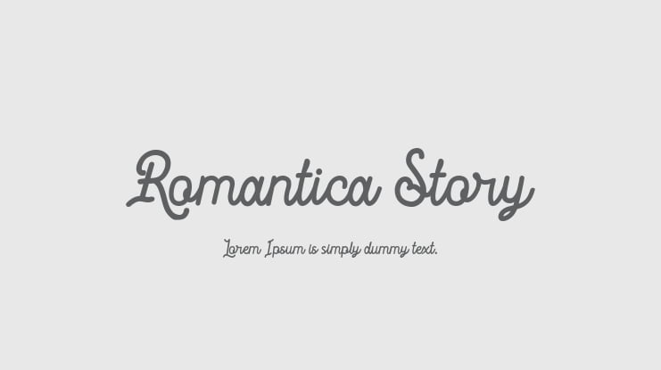 Romantica Story Font