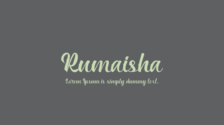 Rumaisha Font