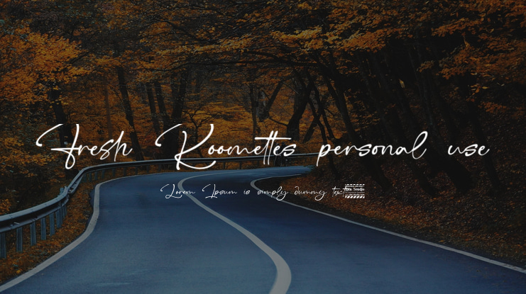 Fresh Roomettes personal use Font