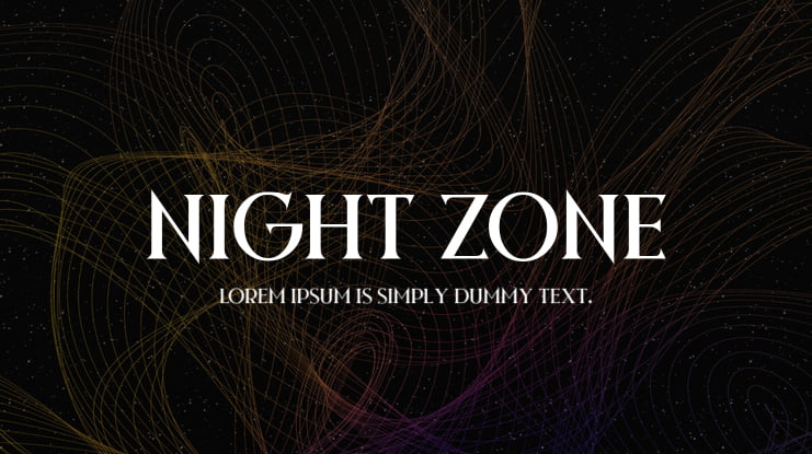 Night Zone Font Family
