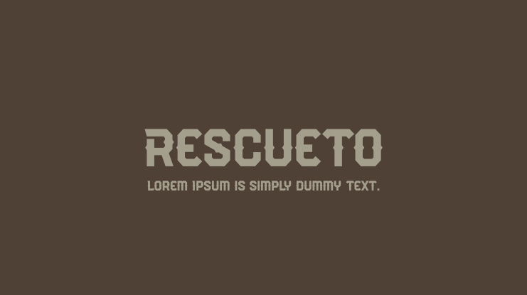 Rescueto Font Family