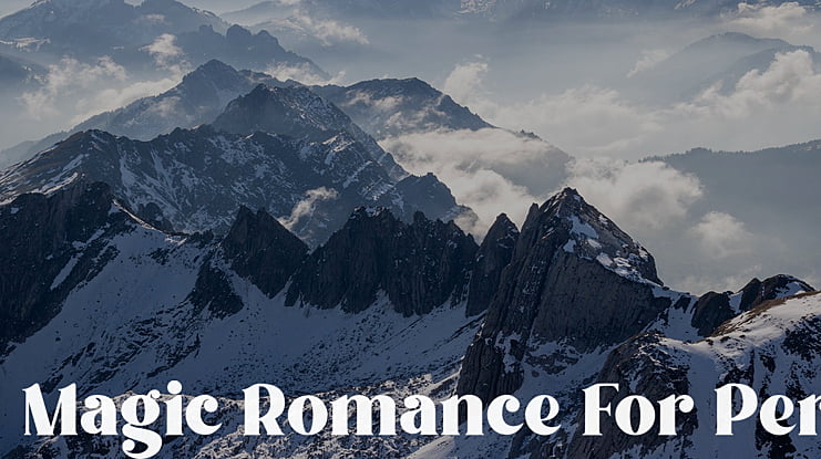 Magic Romance For Personal Use Font