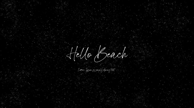 Hello Beach Font
