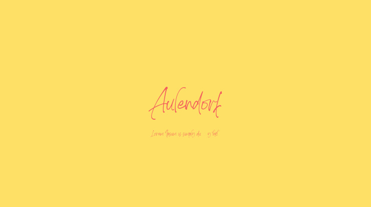 Aulendorf Font