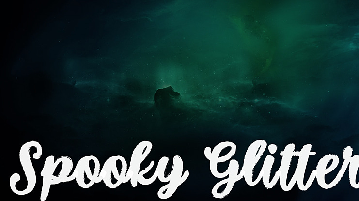Spooky Glitter Font