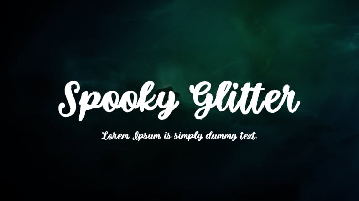 Spooky Glitter Font