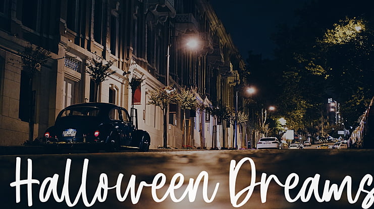 Halloween Dreams Script Font