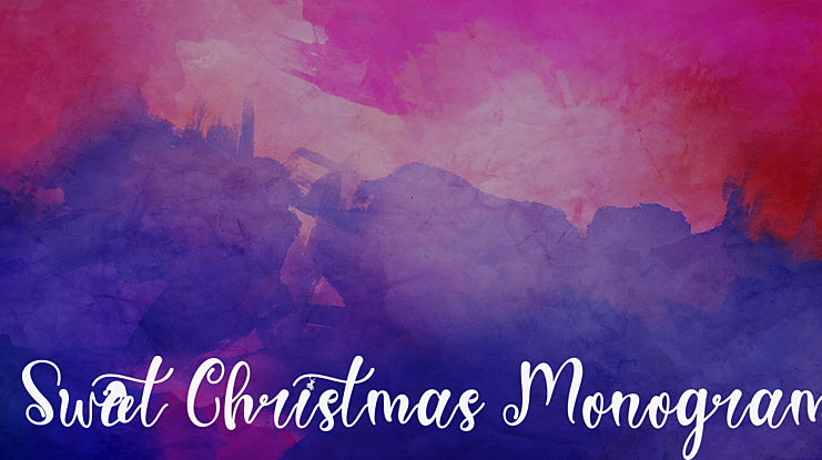 Sweet Christmas Monogram Font