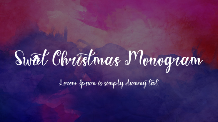 Sweet Christmas Monogram Font