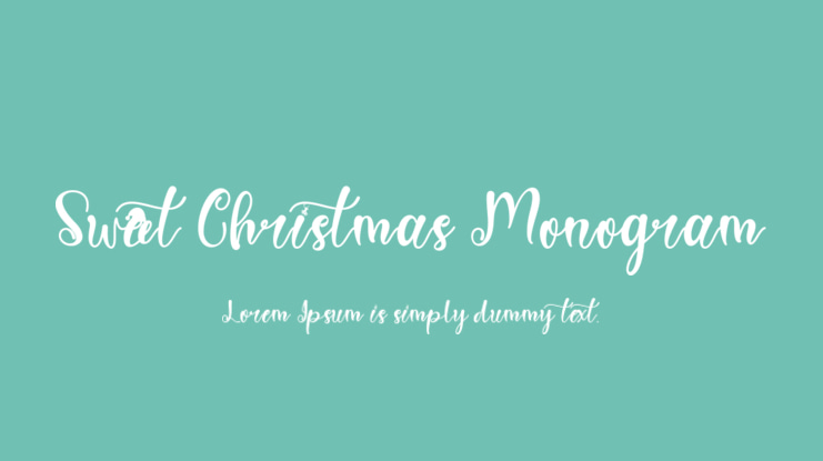Sweet Christmas Monogram Font