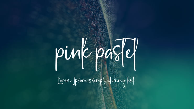 pink pastel Font