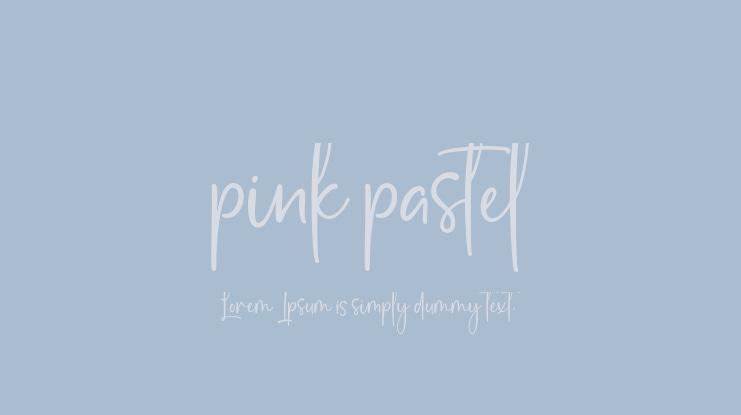 pink pastel Font