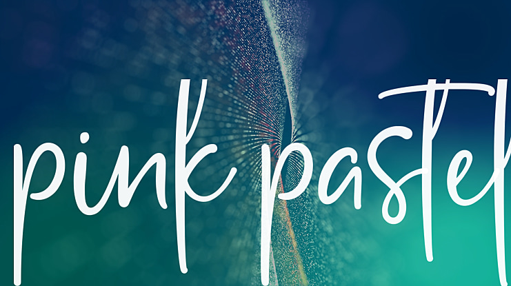 pink pastel Font