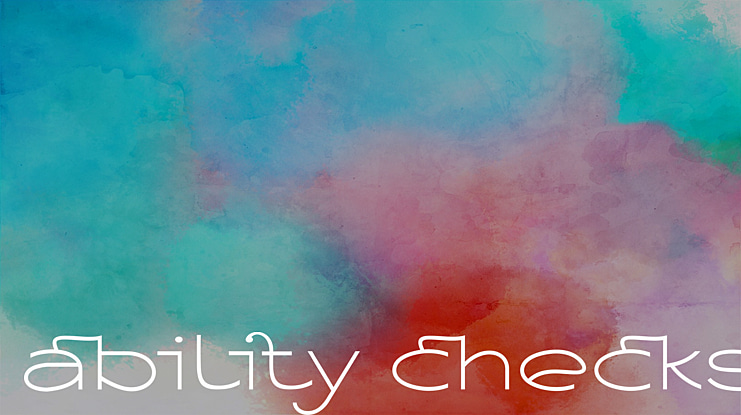 ability checks Font Family