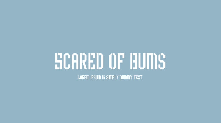 Scared of Bums Font Family