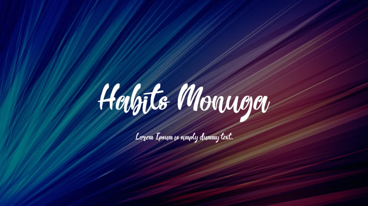 Habits Monuga Font