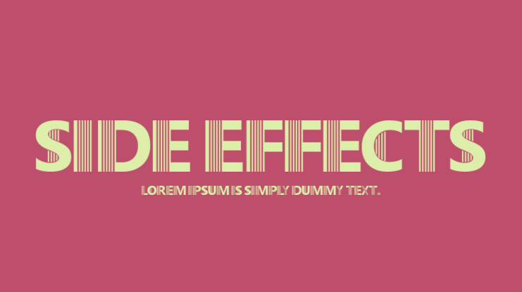 Side Effects Font
