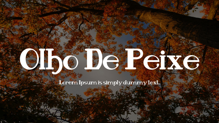 Olho De Peixe Font Family