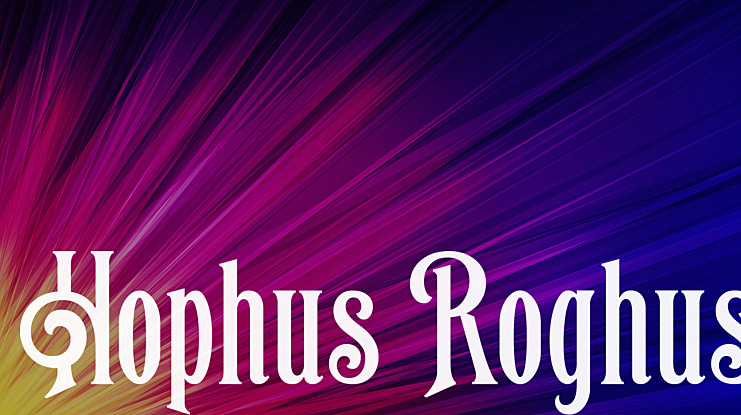 Hophus Roghus Font