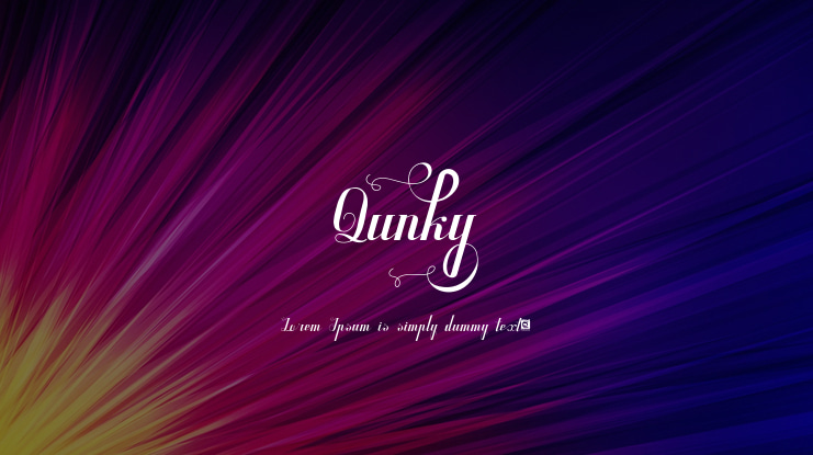 Qunky Font
