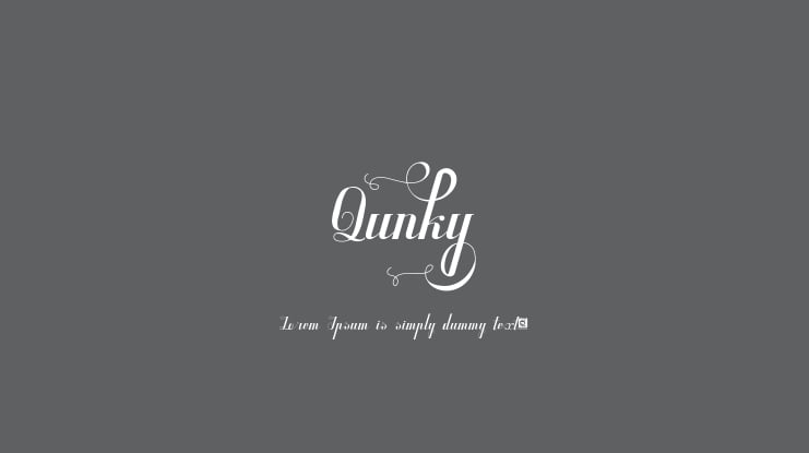 Qunky Font